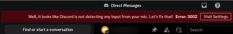 Discod Error 3002