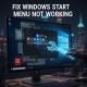 windows start menu not working