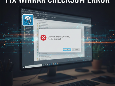 winrar checksum error