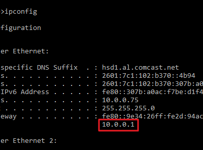 Router IP Address