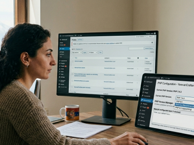 how to update php on wordpress